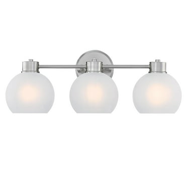 Westinghouse Lighting  Dorney Three Light Wall Fixture - 3-Light Brushed Nickel