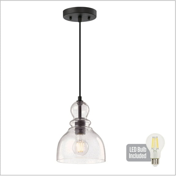 Westinghouse Lighting  Fiona One-Light Mini Pendant Oil Rubbed Bronze with Highlights 1-Light (bulb included)
