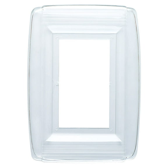 Westinghouse Clear 1 gang Plastic Wall Plate 1 pk