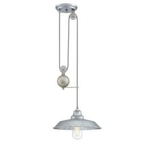 Westinghouse Lighting  Iron Hill One-Light Galvanized Steel Indoor Pulley Pendant