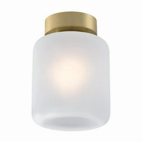 Westinghouse Lighting  Judd 8 Inch, One Light Semi-Flush Mount Ceiling Fixture - 8-Inch Champagne Brass