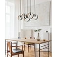 thumbnail image 1 of Westinghouse Lighting  Olympus Five-Light Indoor Chandelier, Matte Black Finish with Textured Gold Accents, 1 of 5