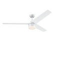thumbnail image 1 of Westinghouse Lighting Talia 56-Inch 3-Blade Matte White Indoor Ceiling Fan, Dimmable LED Light Fixture with Opal Frosted Glass, Remote Control Included, 1 of 9