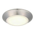 thumbnail image 1 of Westinghouse Lighting Westinghouse 6-Inch Dimmable ENERGY STAR LED Indoor/Outdoor Surface Mount Wet Location Brushed Nickel (New Version), 1 of 5