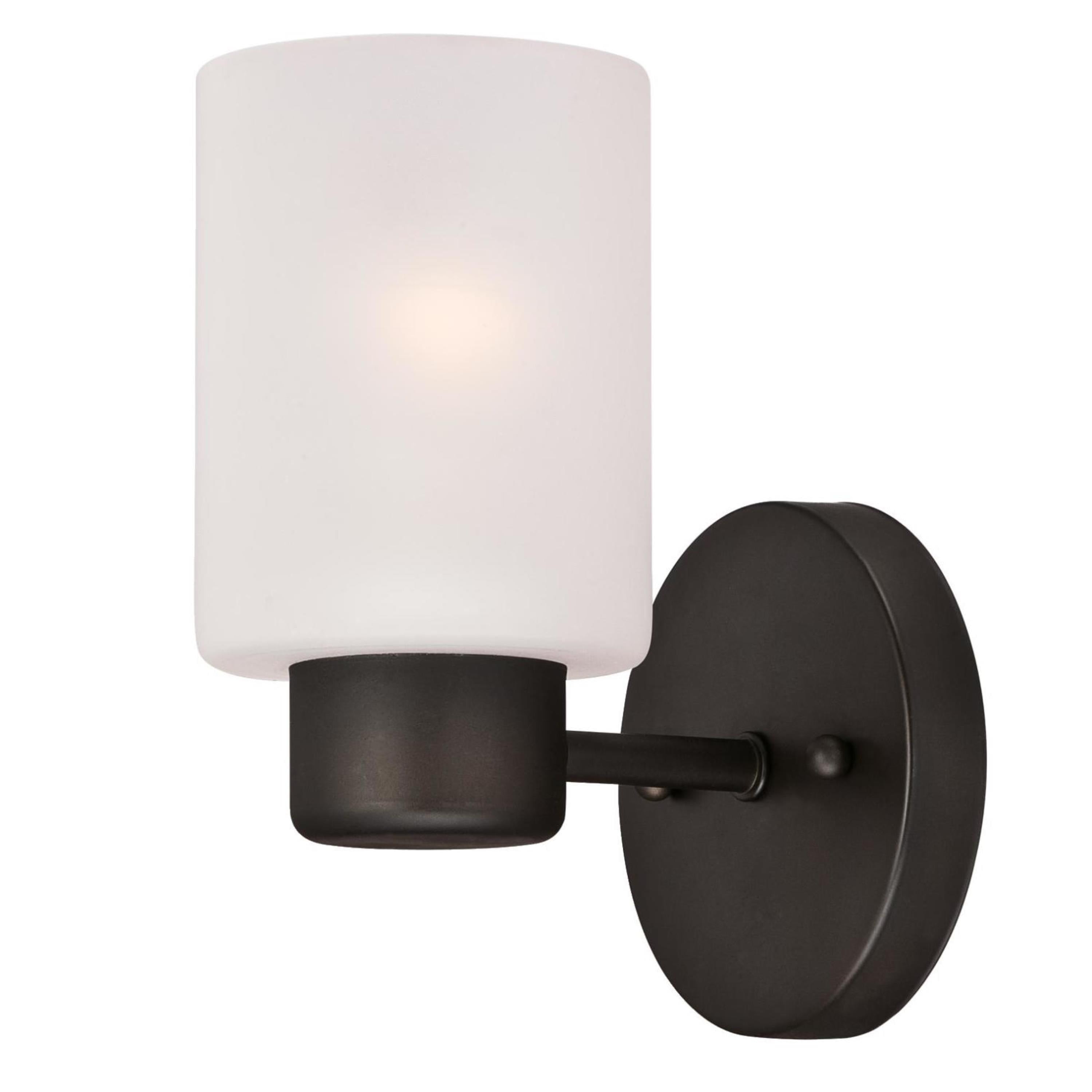 Sylvestre Bronze Wall Sconce with Frosted Glass Shade