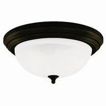 Westinghouse Lighting Westinghouse Two-Light Flush-Mount Interior Ceiling Fixture 15 inches