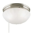 thumbnail image 1 of Westinghouse Lighting Westinghouse Two-Light Flush-Mount Interior Ceiling Fixture with Pull Chain Brushed Nickel, 1 of 5
