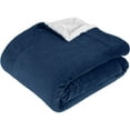thumbnail image 1 of Westinghouse Oversized Throw Blanket Plush Sherpa Flannel Reversible Blanket 60x70 Navy Blue, 1 of 7