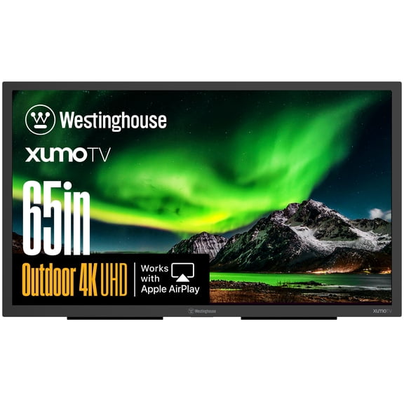 Westinghouse PS Series 65″ 4K UHD Partial Sun Outdoor TV, 700+ Nits High-Brightness Anti-Glare Display, Xumo Smart TV, Weather-Resistant Outdoor Television