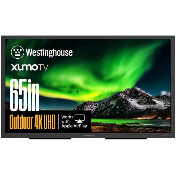 Westinghouse PS Series 65″ 4K UHD Partial Sun Outdoor TV, 700+ Nits High-Brightness Anti-Glare Display, Xumo Smart TV, Weather-Resistant Outdoor Television