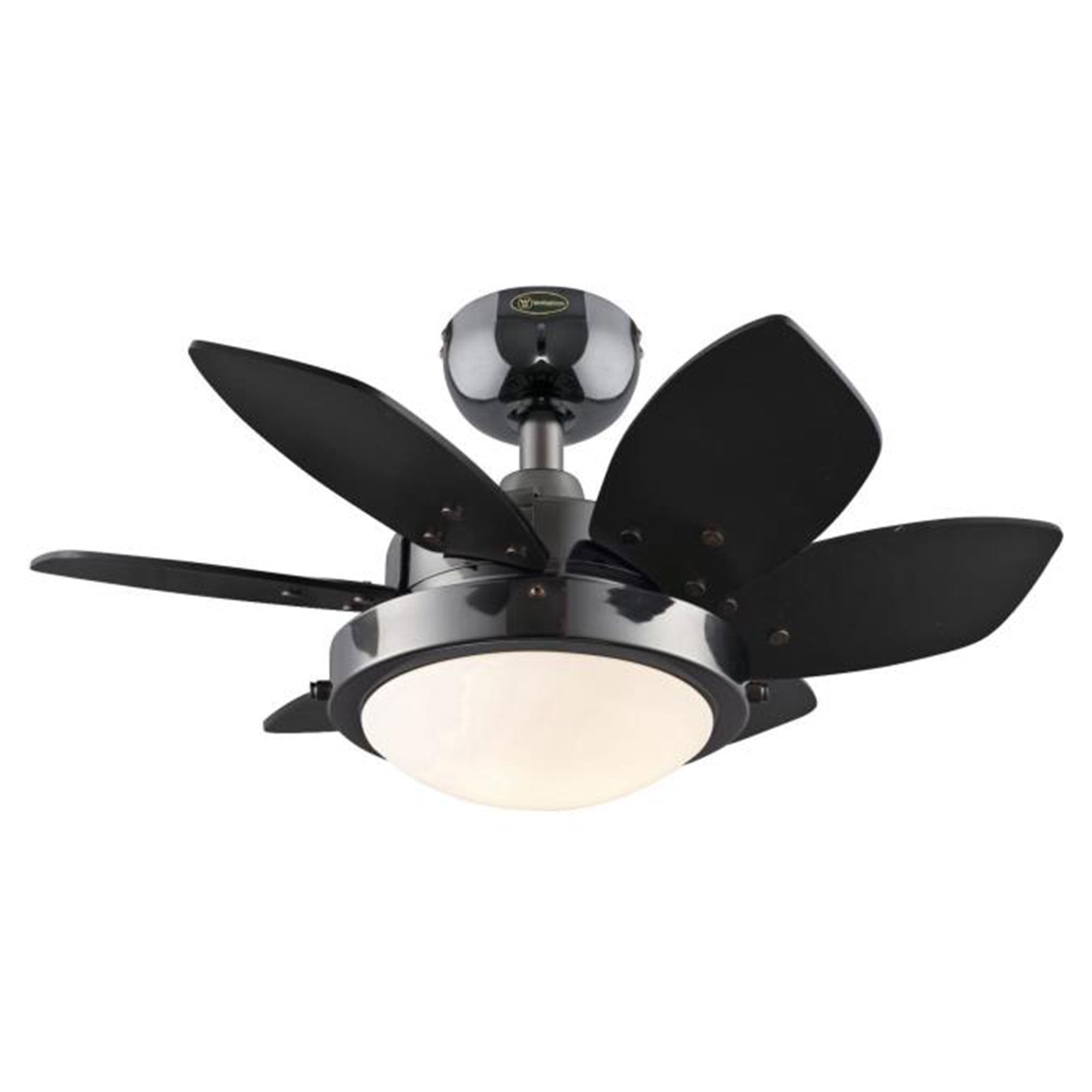 24-Inch Gun Metal LED Ceiling Fan with Reversible Blades