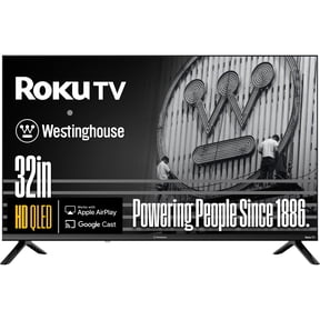 Westinghouse Roku TV - 32 In Smart TV, HD QLED Television w/Dolby Digital+, Wi-Fi & Mobile App Connectivity, Flat Screen, Bluetooth, Compatible w/Apple AirPlay, Alexa, & Google Assistant (2025 Model)