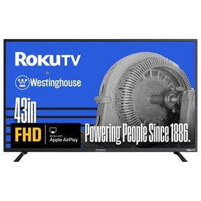 Westinghouse Roku TV - 43 Inch Smart TV, 1080P FHD Television with Wi-Fi Connectivity and Mobile App, Flat Screen, Bluetooth, Compatible with Apple AirPlay, Alexa and Google Assistant