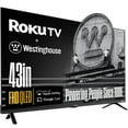 thumbnail image 1 of Westinghouse Roku TV - 43 Inch Smart TV, FHD QLED Television w/Dolby Digital+, Wi-Fi & Mobile App Connectivity, Flat Screen, Bluetooth, Compatible w/Apple AirPlay, Alexa, & Google Assistant, 1 of 10