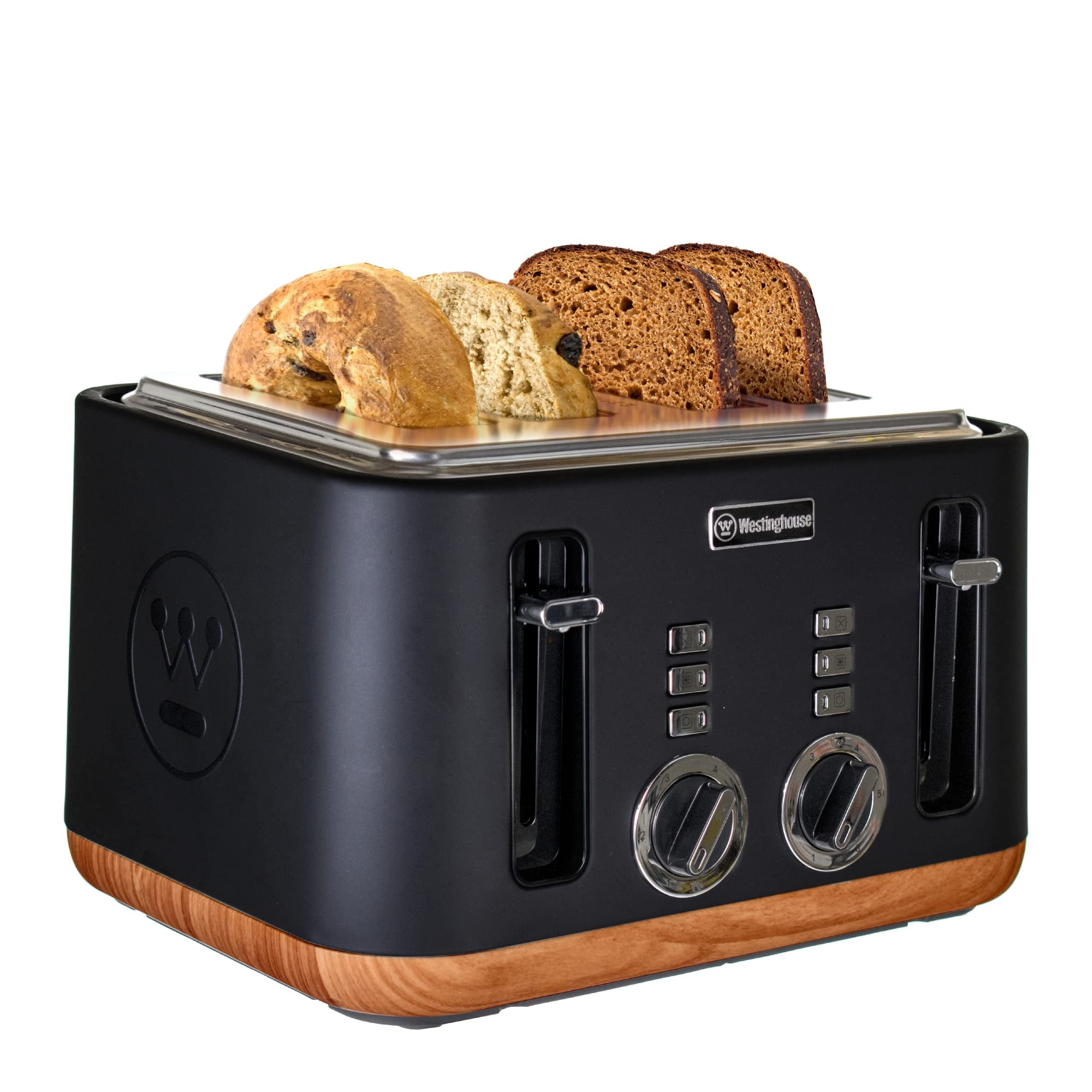 Westinghouse Homeware USA Four Wide Slot Slice Toaster Faux