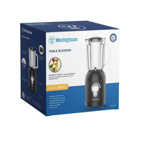 Westinghouse Table Blender, 1.5 Liters, Black, Kitchen, Kitchen Accessories
