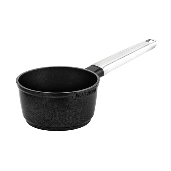 Westinghouse WH-5 2 qt. x 7 in. Cast Aluminum Sauce Pan with Quantanium Non-Stick, Black