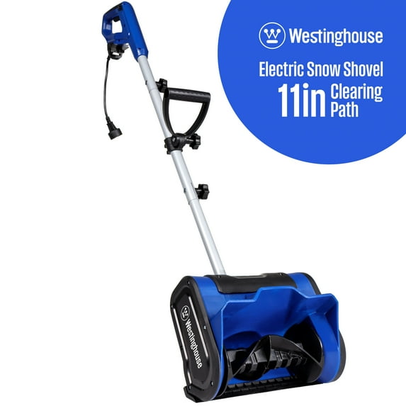 Westinghouse WSnow11S Corded Snow Shovel, 11-inches Wide, Electric Snow Shovel with 20ft Throwing Distance, Plows 300lbs/min