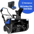 thumbnail image 1 of Westinghouse WSnow22 48V Cordless Snow Blower 22 Inch Kit, Steel Auger, LED Lights, 1600W Brushless Motor, 25ft Throwing Distance, Plows 840lbs/min, Compatible with Snow Joe Batteries, 1 of 10