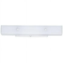 Westinghouse White 2 lights Incandescent Bathroom Channel Fixture Wall Mount