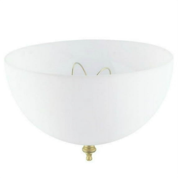 Westinghouse White Plastic Dome Clip-on Shade 81494