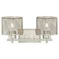 thumbnail image 1 of Westinghouse 6327700 Morrison 2 Light 8" Tall Wall Sconce - Nickel, 1 of 4
