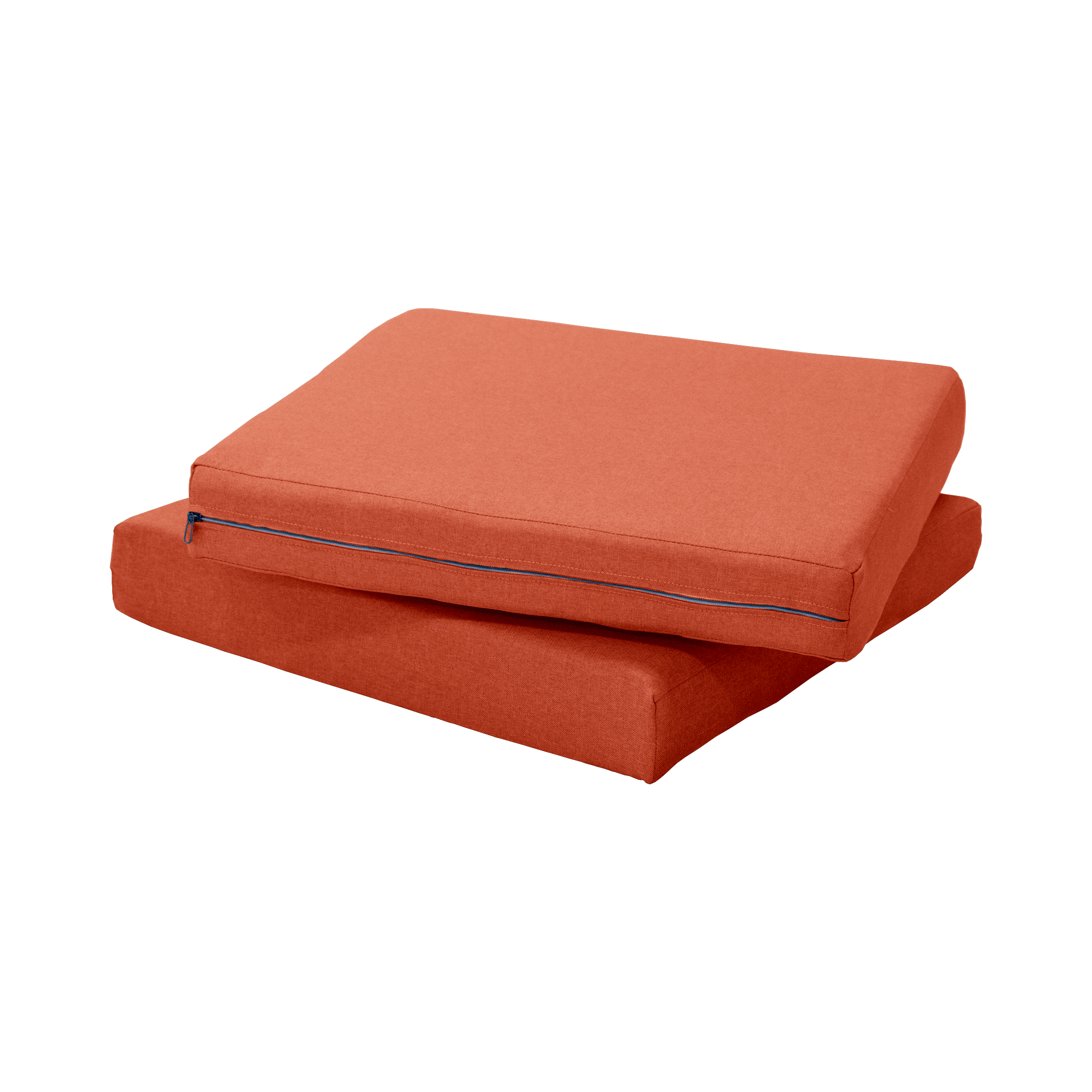 Westintrends 20" x 21.5" Orange Rectangle DeepSeat Outdoor Seating