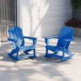 thumbnail image 1 of WestinTrends Malibu Outdoor Patio Porch Rocking Adirondack Chair (Set of 2), Pacific Blue, 1 of 16