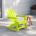 thumbnail image 1 of WestinTrends Malibu Outdoor Patio Porch Rocking Adirondack Chair, Lime, 1 of 12