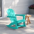 thumbnail image 1 of WestinTrends Malibu Outdoor Patio Porch Rocking Adirondack Chair,&nbsp;Turqoise, 1 of 13