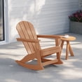 thumbnail image 1 of WestinTrends Malibu Outdoor Patio Porch Rocking Adirondack Chair, Teak, 1 of 12