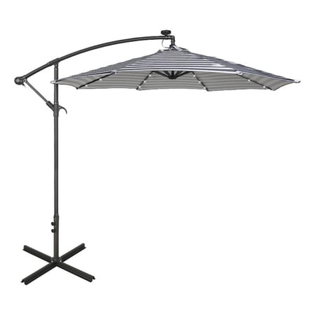 Westlake 10 Ft Solar LED Cantilever Offset Patio Umbrella