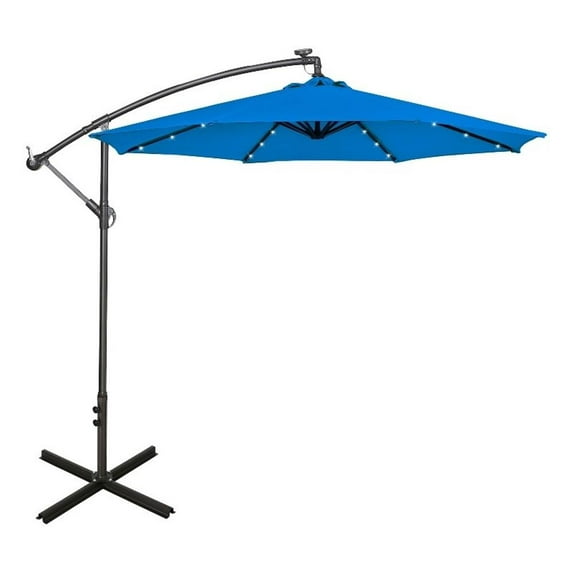 Westlake 10 Ft Solar LED Cantilever Offset Patio Umbrella