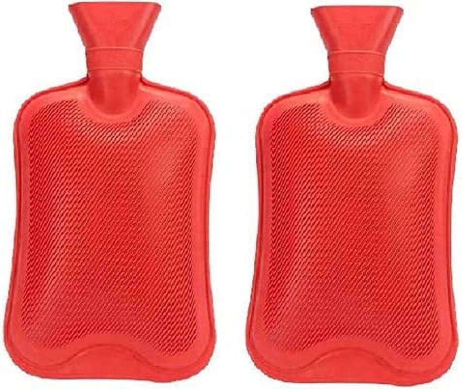 Westlake HB Pharma Reusable Hot Water Bottle, Pain Relief Therapy, Hot or Cold Compress, 2 Count Pack