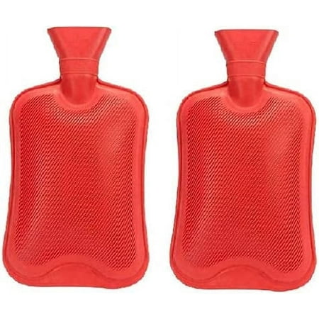 Westlake HB Pharma Reusable Hot Water Bottle, Pain Relief Therapy, Hot or Cold Compress, 2 Count Pack