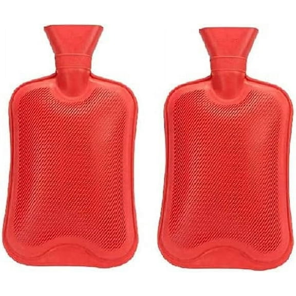 Westlake HB Pharma Reusable Hot Water Bottle, Pain Relief Therapy, Hot or Cold Compress, 2 Count Pack