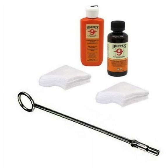 Westlake Market Cleaning Bundle with Hoppes Cleaner and Gun Oil, Patches and Plastic Rod