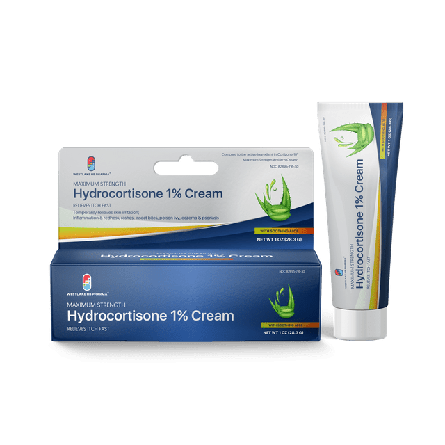 Westlake Maximum Strength AntiItch Cream with Soothing Aloe, Hydrocortisone 1 Cream, Itch