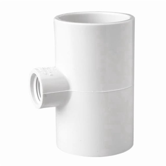 Westlake Pipe & Fittings Reducing Tee, 1/2 x 1/2 x 1/8 in, PVC 402071