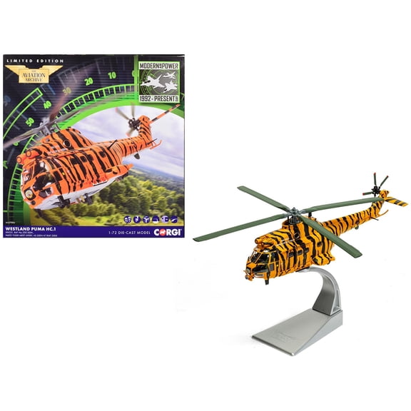 Westland Puma HC-1 Helicopter Royal Air Force "The Aviation Archive" Series 1/72 Diecast Model by Corgi