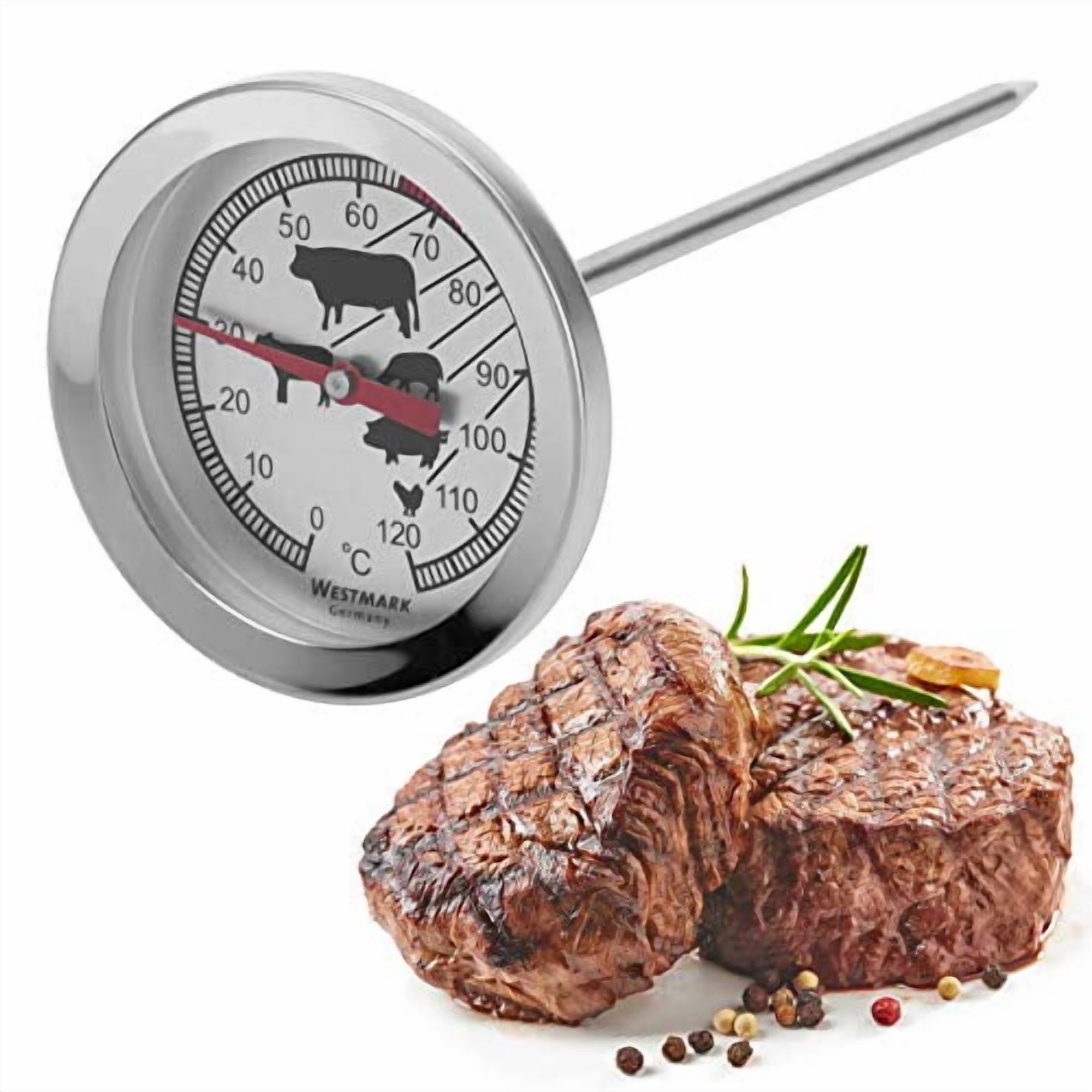 Westmark 12692270 Roasting Thermometer, 5.5 x 2.2 x 2.2 inches, Stainless Steel