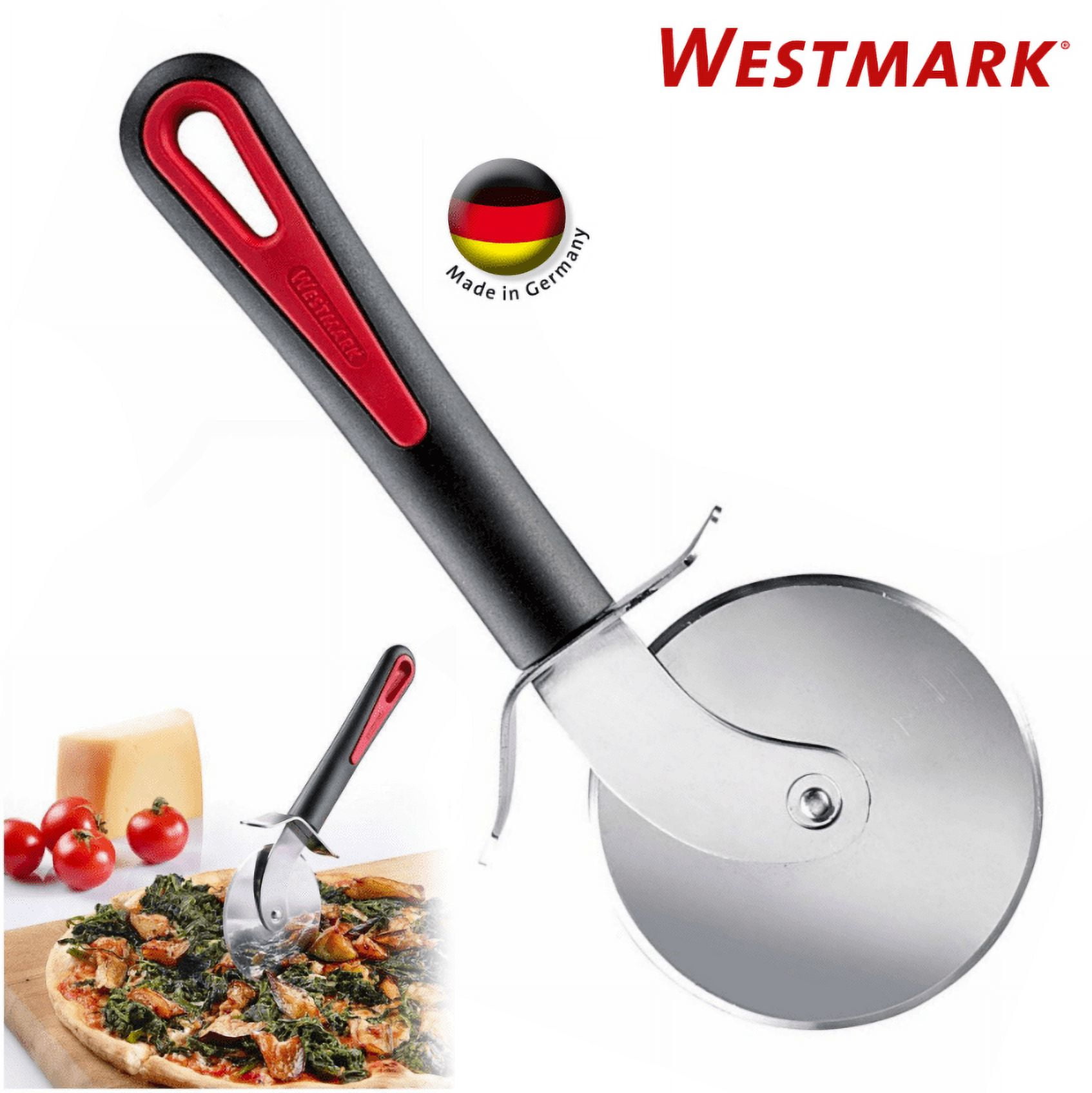 Westmark German Heavy Duty Stainless Steel Pizza Cutter Slicer Wheel 3 inch  Red