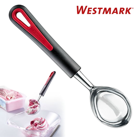 Westmark Germany Gallant Heavy Duty Chrome Ice Cream Scoop (Red / Black)