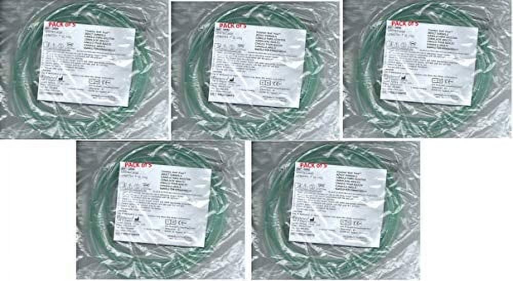 Westmed/Airlife #0556 Adult Ultra Soft Oxygen Cannula, green tubing - 7 Foot (5 Pack)