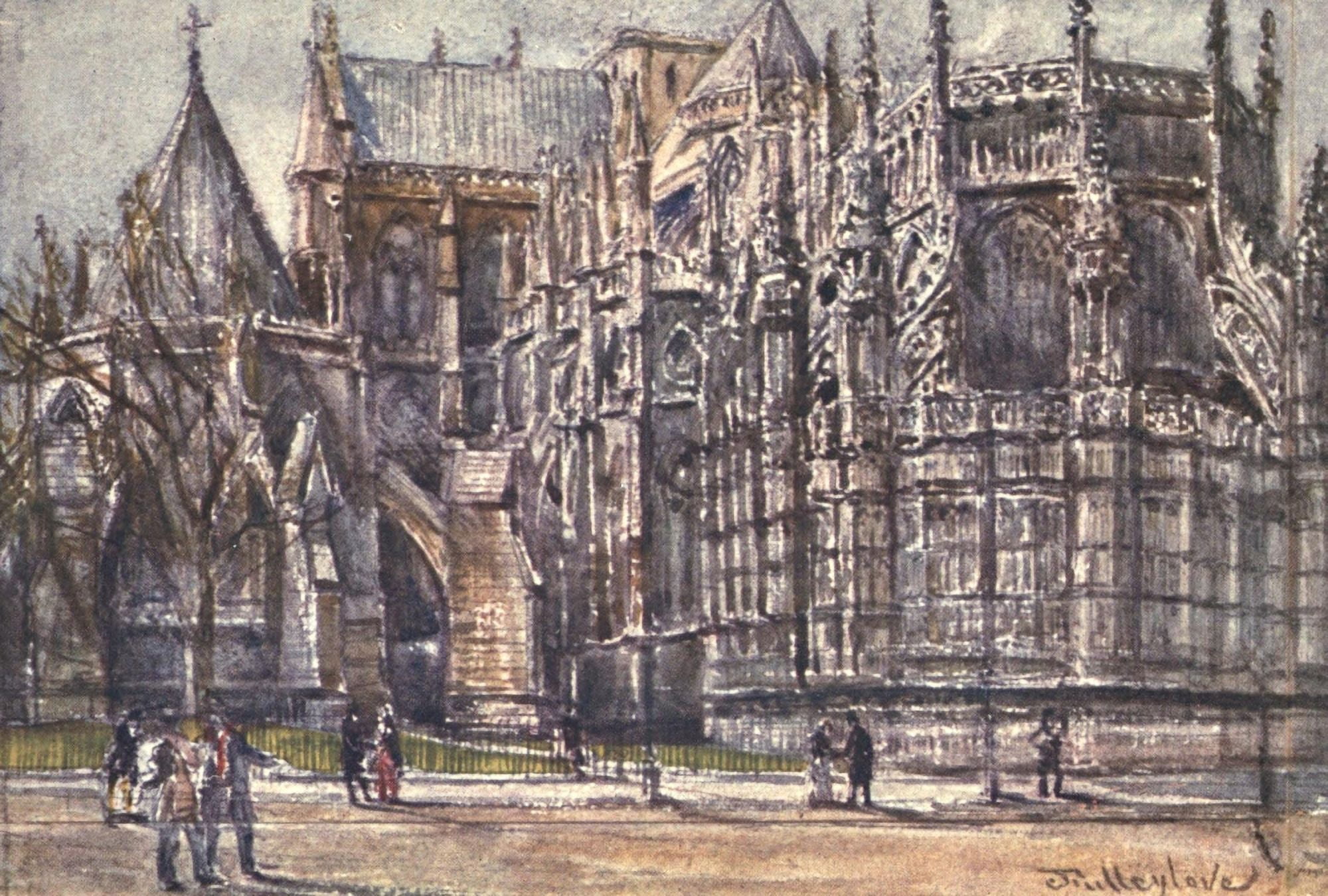 Westminster Abbey 1904 Chapterhouse Canvas Art - John Fulleylove (18 x 24)