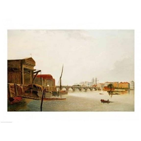 Westminster Bridge Poster Print by J.M.W. Turner - 36 x 24 in. - Large