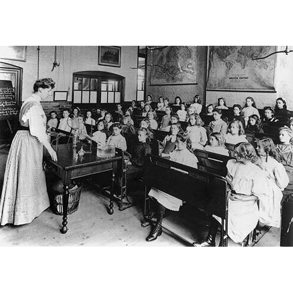 Westminster Classroom, London Fine art canvas print (20" x 30")