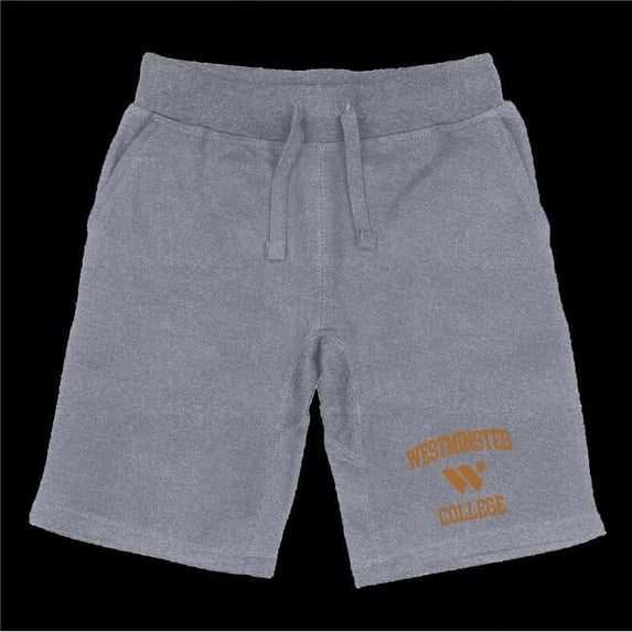 Westminster College Griffins Seal Shorts, Heather Grey - 2XL
