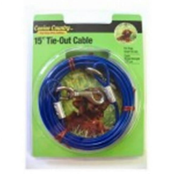 Westminster Pet Products 15 ft. Pet Expert Light Weight Tie-Out Cable for Dogs, Blue