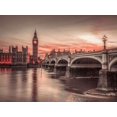 thumbnail image 1 of Westminster bridge and Big Ben from Thames promenade, London, UK Poster Print by Assaf Frank (18 x 24), 1 of 1